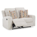  Manufacturer Color_Stone  -- Signature Design by Ashley Danum Stationary Fabric Loveseat IMAGE 2