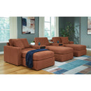  Manufacturer Color_Spice  -- Signature Design by Ashley Modmax Fabric 5 pc Sectional IMAGE 2
