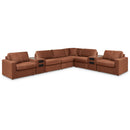  Manufacturer Color_Spice  -- Signature Design by Ashley Modmax Fabric 8 pc Sectional IMAGE 1