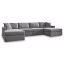  Manufacturer Color_Granite  -- Modmax 92104S19 4 pc Double Chaise Sectional IMAGE 1
