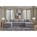  Manufacturer Color_Granite  -- Modmax 92104S19 4 pc Double Chaise Sectional IMAGE 2