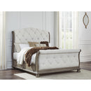  Size_Queen -- Signature Design by Ashley Ardenfield Upholstered Sleigh Bed IMAGE 4