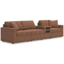  Manufacturer Color_Spice  -- Signature Design by Ashley Modmax Fabric 4 pc Sectional IMAGE 1