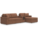  Manufacturer Color_Spice  -- Signature Design by Ashley Modmax Fabric 4 pc Sectional IMAGE 1