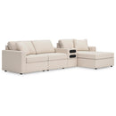  Manufacturer Color_Oyster  -- Modmax 92103S37 4 pc Sectional with Chaise and Audio Console IMAGE 1