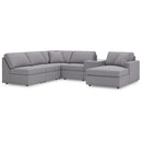  Manufacturer Color_Granite  -- Modmax 92104S22 6 pc Sectional with Chaise and Storage Console IMAGE 1