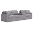  Manufacturer Color_Granite  -- Modmax 92104S29 4 pc Sectional with Storage Console IMAGE 1