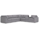  Manufacturer Color_Granite  -- Modmax 92104S32 7 pc Sectional with Storage Console IMAGE 1