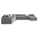  Manufacturer Color_Granite  -- Modmax 92104S42 8 pc Sectional with Chaise and Storage Consoles IMAGE 1