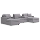  Manufacturer Color_Granite  -- Modmax 92104S44 5 pc Pit Sectional with Storage Consoles IMAGE 1