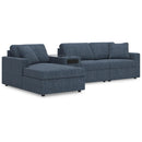  Manufacturer Color_Ink  -- Modmax 92121S38 4 pc Sectional with Chaise and Audio Console IMAGE 1