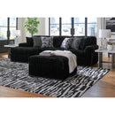  Manufacturer Color_Onyx  -- Signature Design by Ashley Midnight Madness Fabric 2 pc Sectional IMAGE 7