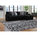  Manufacturer Color_Onyx  -- Signature Design by Ashley Midnight Madness Fabric 2 pc Sectional IMAGE 3