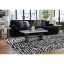  Manufacturer Color_Onyx  -- Signature Design by Ashley Midnight Madness Fabric 2 pc Sectional IMAGE 4