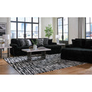  Manufacturer Color_Onyx  -- Signature Design by Ashley Midnight Madness Fabric 2 pc Sectional IMAGE 5