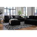  Manufacturer Color_Onyx  -- Signature Design by Ashley Midnight Madness Fabric 2 pc Sectional IMAGE 6