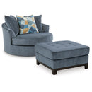  Manufacturer Color_Navy  -- Benchcraft Maxon Place Stationary Fabric Chair with Ottoman IMAGE 1
