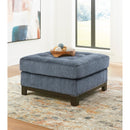 Manufacturer Color_Navy  -- Benchcraft Maxon Place Stationary Fabric Chair with Ottoman IMAGE 3