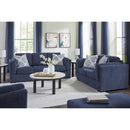  Manufacturer Color_Navy  -- Benchcraft Evansley Stationary Fabric Chair with Ottoman IMAGE 5