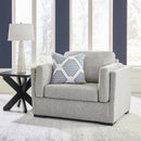  Manufacturer Color_Pewter  -- Evansley 54503U1 Oversized Chair and Ottoman IMAGE 3