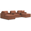  Manufacturer Color_Spice  -- Modmax 92102S49 5 pc Double Chaise with Audio Consoles IMAGE 1