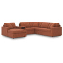  Manufacturer Color_Spice  -- Signature Design by Ashley Modmax Fabric 6 pc Sectional IMAGE 1