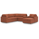  Manufacturer Color_Spice  -- Signature Design by Ashley Modmax Fabric 6 pc Sectional IMAGE 1