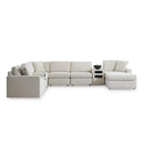  Manufacturer Color_Oyster  -- Modmax 92103S47 8-PC Sectional with Chaise and Audio Consoles IMAGE 1