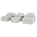  Manufacturer Color_Oyster  -- Modmax 92103S49 5 pc Double Chaise with Audio Consoles IMAGE 1