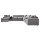  Manufacturer Color_Granite  -- Modmax 92104S49 8 pc Sectional with Audio System and Chaise IMAGE 1