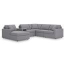  Manufacturer Color_Granite  -- Modmax 92104S50 6 pc Sectional with Audio System and Chaise IMAGE 1