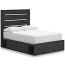  Size_Full  -- Signature Design by Ashley Hollivern Panel Bed with Storage IMAGE 1
