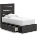  Size_Twin  -- Hollivern PCB2108B17 Twin Panel Storage Bed IMAGE 2