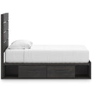  Size_Twin  -- Hollivern PCB2108B18 Twin Panel Bed with Storage IMAGE 4