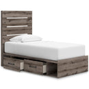  Size_Twin  -- Graystorm PCB2405B19 Twin Panel Bed with Storage IMAGE 2