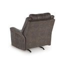  Manufacturer Color_Walnut  -- Signature Design by Ashley Lixtowel Rocker Leather Look Recliner IMAGE 6