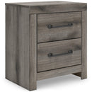  Signature Design by Ashley Graystorm PCB2405-92 Two Drawer Night Stand IMAGE 1
