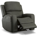  Flexsteel Linden 1043-53P5-94602 Power Recliner - Charcoal IMAGE 2