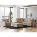  Manufacturer Color_Mocha  -- Benchcraft Olten Fabric Ottoman IMAGE 5
