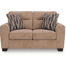  Manufacturer Color_Mocha  -- Benchcraft Olten Stationary Fabric Loveseat IMAGE 2