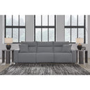  Manufacturer Color_Salt and Pepper  -- Signature Design by Ashley ModMax II Power Reclining Fabric 3 pc Sectional IMAGE 2