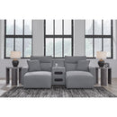  Manufacturer Color_Salt and Pepper  -- Signature Design by Ashley ModMax II Power Reclining Fabric 3 pc Sectional IMAGE 5