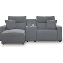  Manufacturer Color_Salt and Pepper  -- Signature Design by Ashley ModMax II Power Reclining Fabric 3 pc Sectional IMAGE 1