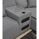  Manufacturer Color_Salt and Pepper  -- Signature Design by Ashley ModMax II Power Reclining Fabric 7 pc Sectional IMAGE 4