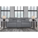  Manufacturer Color_Salt and Pepper  -- Signature Design by Ashley ModMax II Power Reclining Fabric 3 pc Sectional IMAGE 5