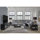  Manufacturer Color_Salt and Pepper  -- Signature Design by Ashley ModMax II Power Reclining Fabric 6 pc Sectional IMAGE 7