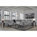  Manufacturer Color_Salt and Pepper  -- Signature Design by Ashley ModMax II Power Reclining Fabric 7 pc Sectional IMAGE 7