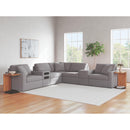  Manufacturer Color_Granite  -- Modmax 92104S69 7 pc Balanced Sectional with Audio and Storage Consoles IMAGE 2