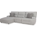  Manufacturer Color_Pewter -- Signature Design by Ashley Acklen Place Power Reclining Fabric 3 pc Sectional IMAGE 1