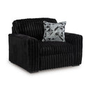  Manufacturer Color_Onyx  -- Signature Design by Ashley Midnight Madness Stationary Fabric Chair IMAGE 1